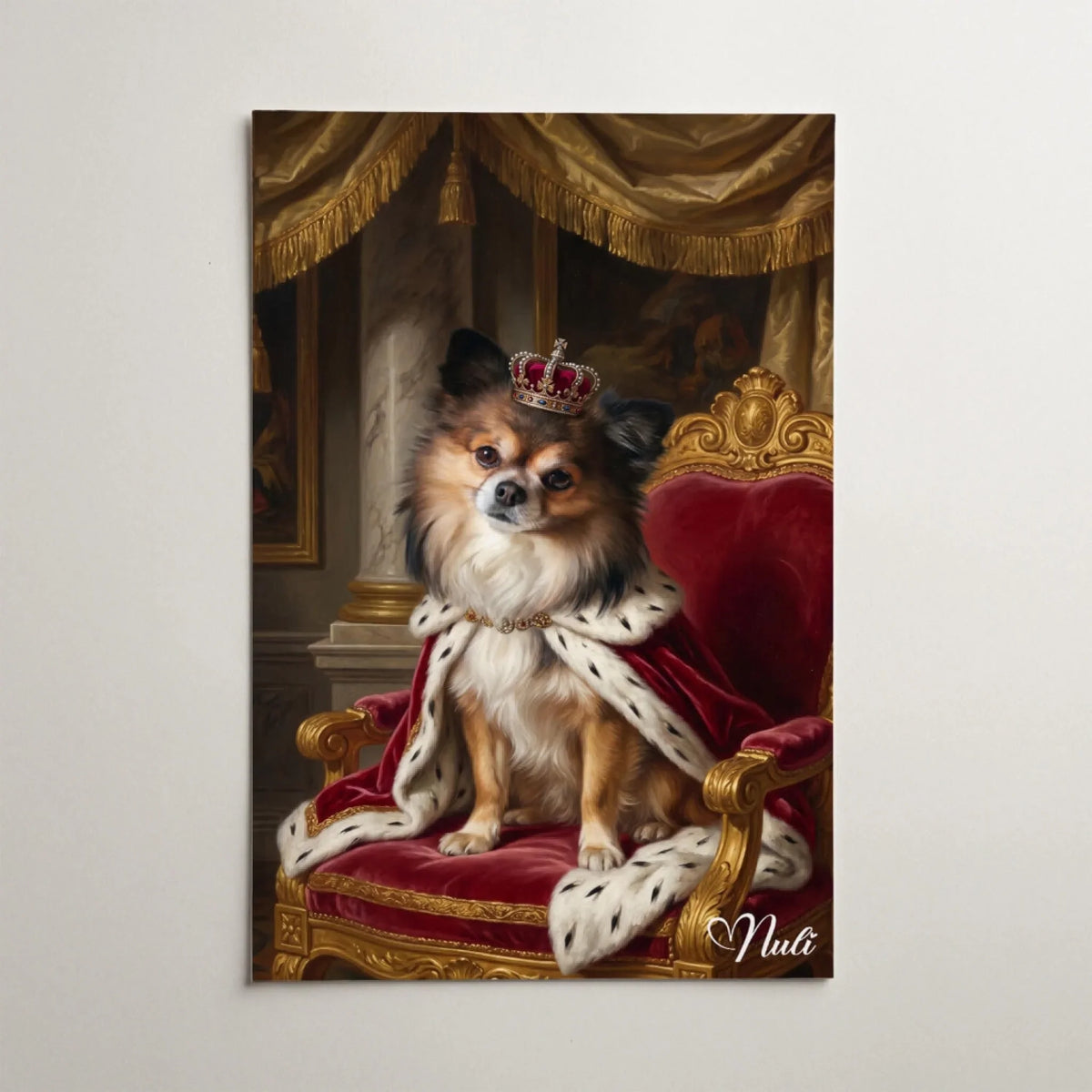 Hundeportrait im Renaissance-Stil nach Foto - Poster