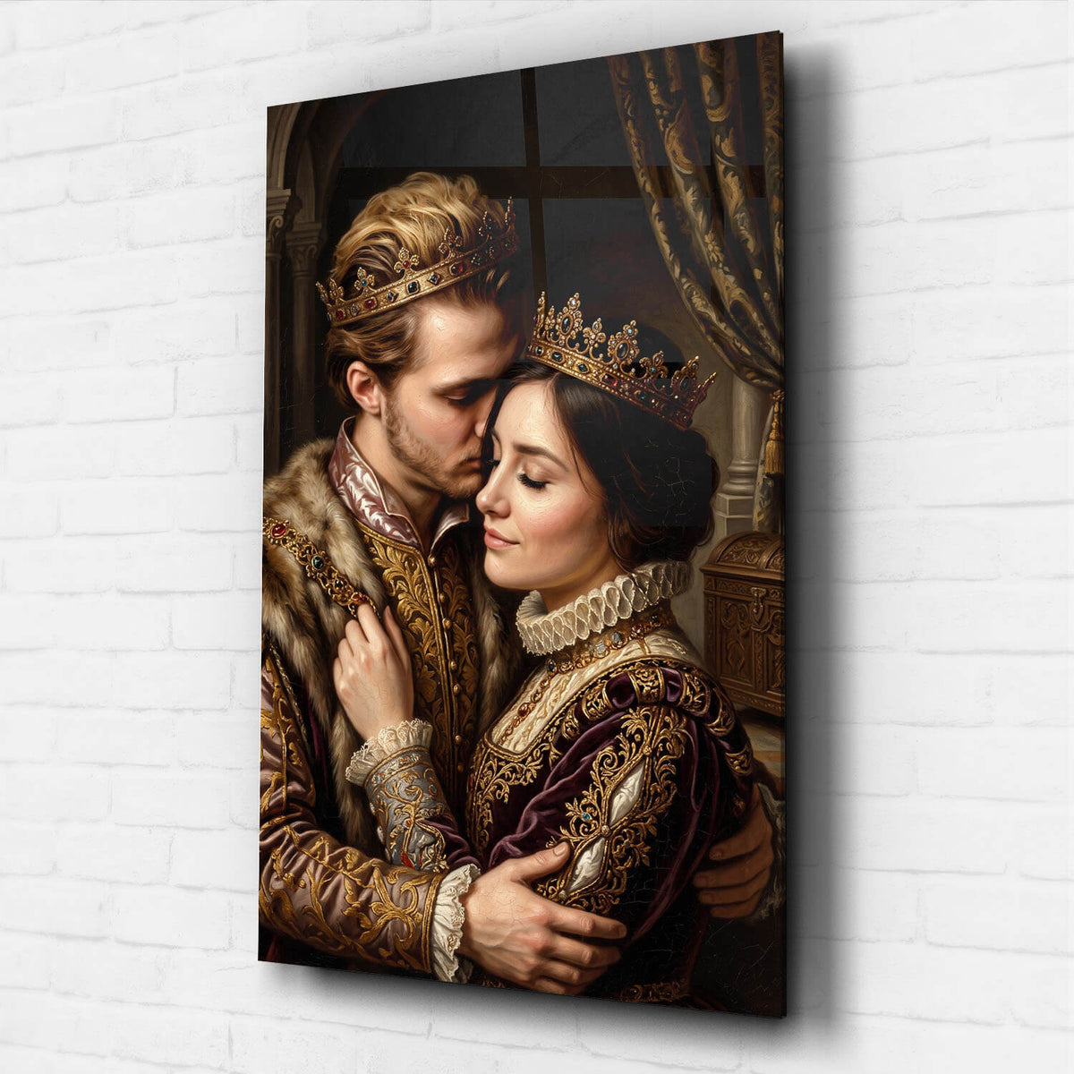 Paar- & Familienportrait im Renaissance-Stil nach Foto - Acrylglas