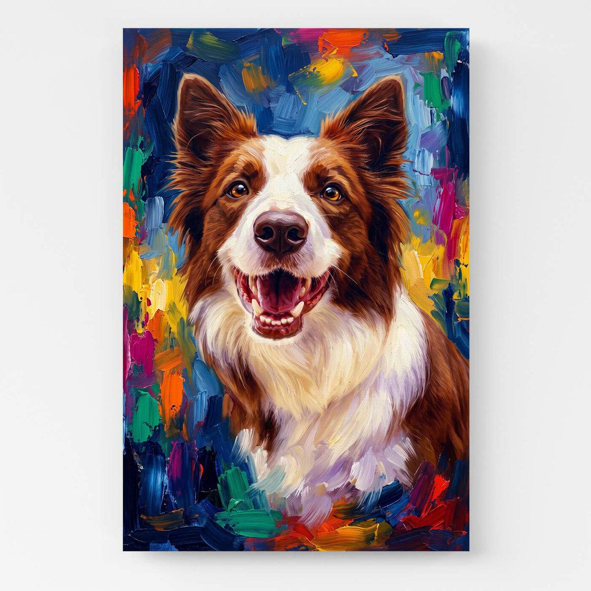 Hundeportrait im Pop-Art Stil nach Foto - Leinwand