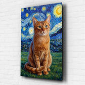 Pferdeportrait im Van-Gogh-Stil nach Foto - Acrylglas