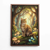katzenportrait-leinwand-rahmen-walnuss