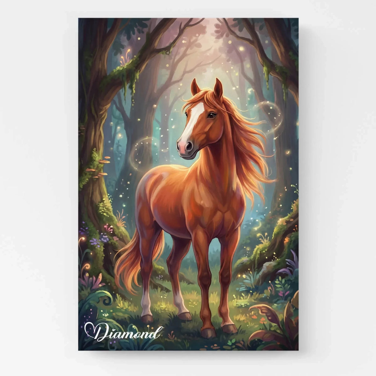 Pferdeportrait im Fantasy / Cartoon Stil nach Foto - Poster