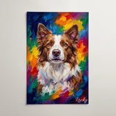 Hundeportrait im Pop-Art-Stil nach Foto - Poster
