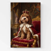 Hundeportrait im Renaissance-Stil nach Foto - Leinwand