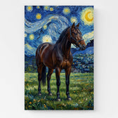 Katzenportrait im Van-Gogh-Stil nach Foto - Leinwand